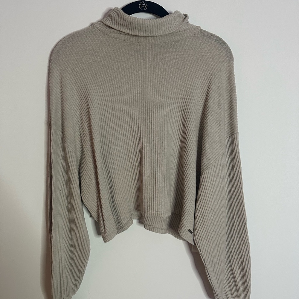 Hollister Beige Cowl Neck Sweater